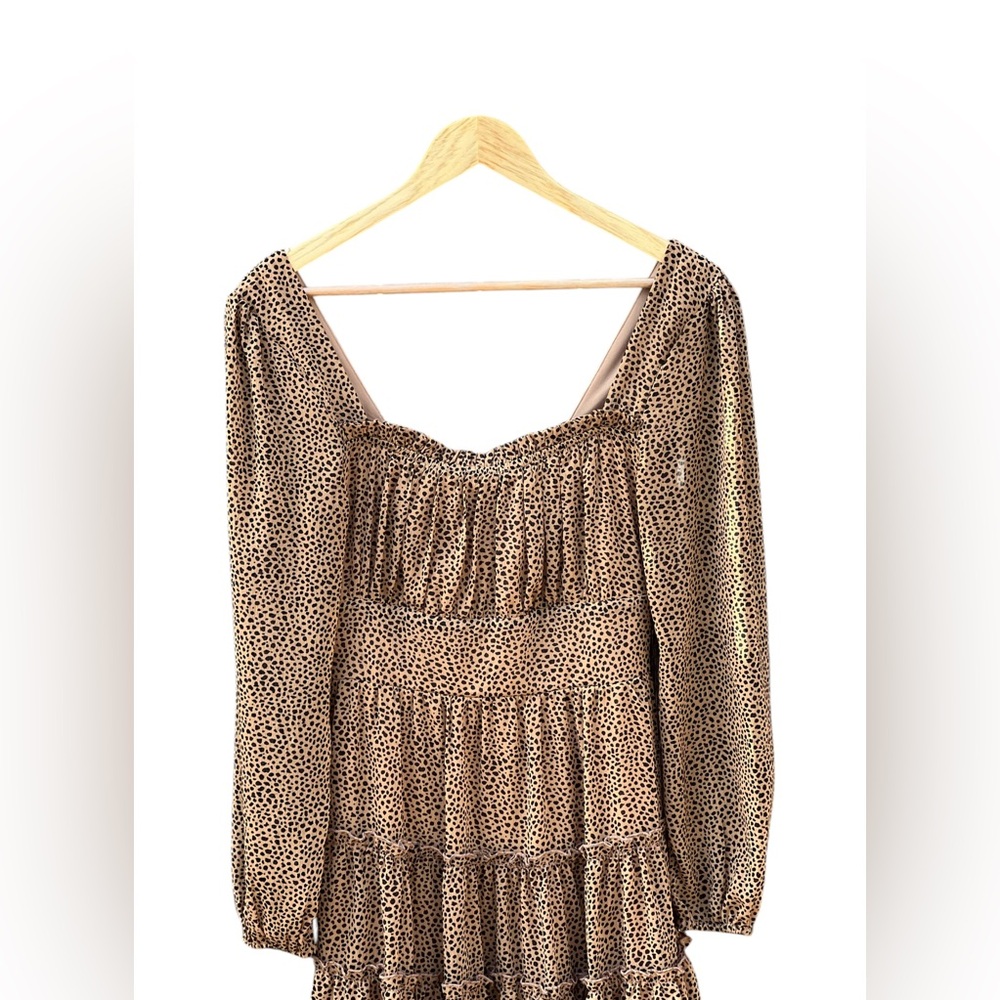 Altar’d State animal print tiered women’s dress - Picture 2 of 9